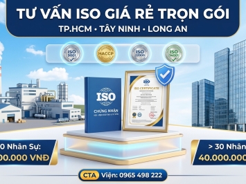 Tư vấn ISO giá rẻ trọn gói bao đậu 100% giải pháp xưởng sản xuất